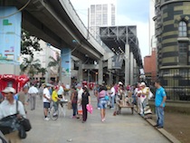 Medellin Stazione della metro sopraelevata